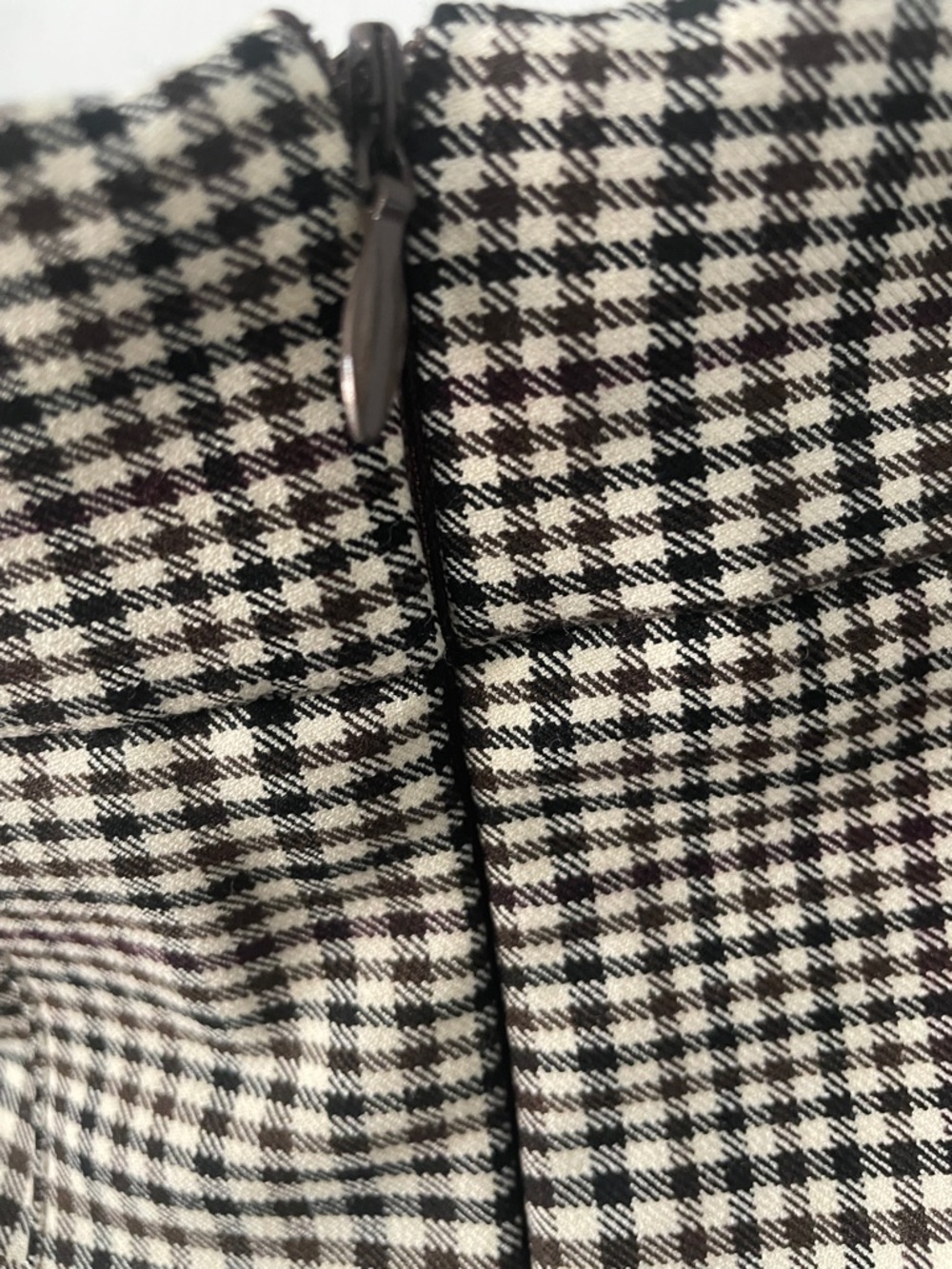 Maison D’ Emilie Black & White Gingham Pleated Skirt - Picture 5 of 9